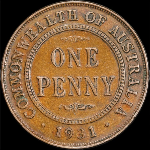 1931 Penny Indian Obverse Standard Reverse good VF