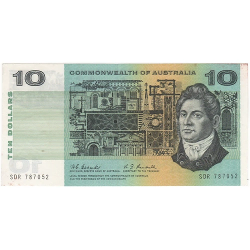 1967 $10 Note Coombs/Randall SDR 1st Prefix R302F Extremely Fine