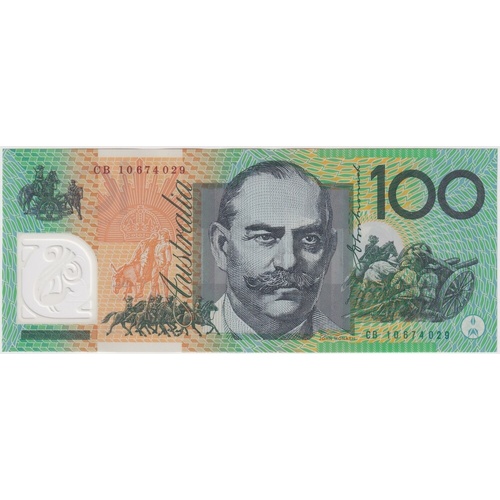 2010 $100 Note MacFarlane/Evans Standard Prefix R621b Uncirculated