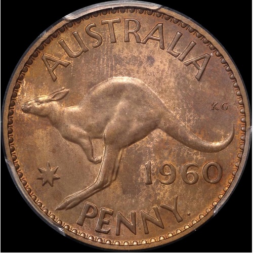1960 Perth Proof Penny PCGS PR66RB