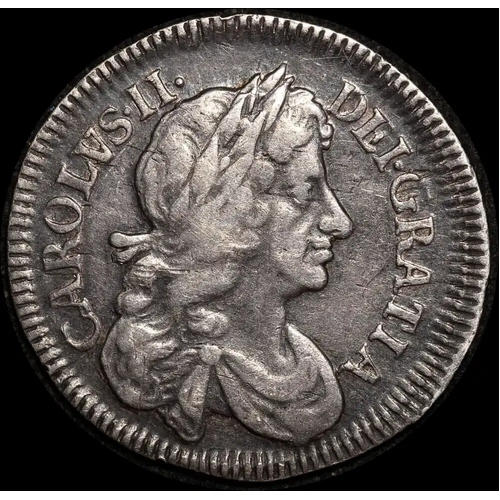 1683 Silver Fourpence Charles II Sp# 3384 AVF