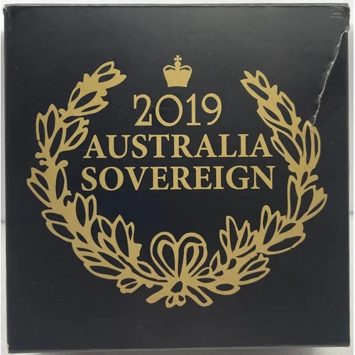2019 Perth Mint Proof Gold Sovereign Damaged Packaging
