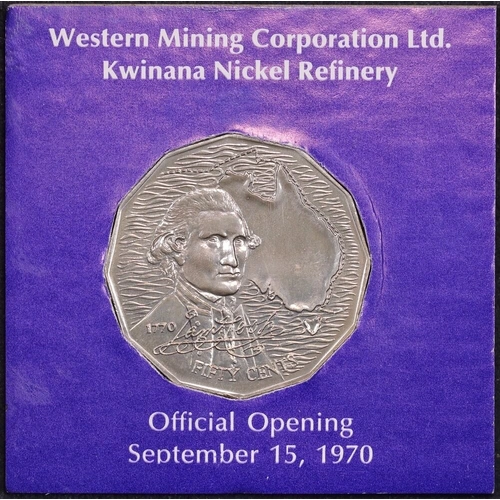 1970 50 Cent Specimen Captain Cook Western Mining Corp