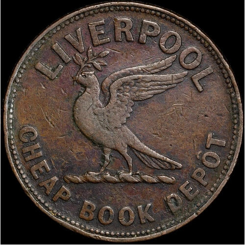 Howell, John Copper Penny Token Undated A# 273 about VF
