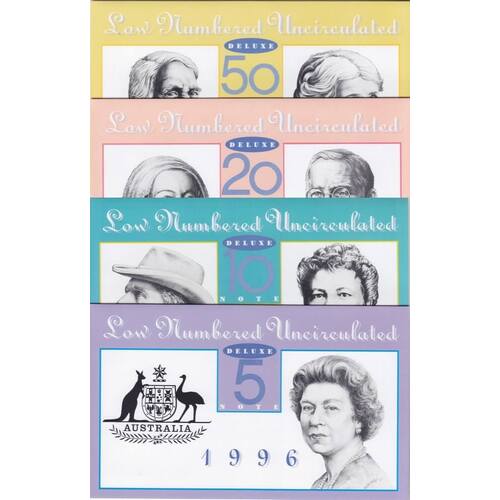 1996 Annually Dated Polymer Banknote Set Deluxe