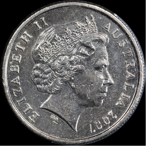 Australia 2007 Five Cents Double Headed about Unc