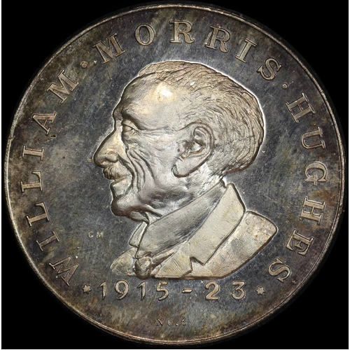 Proof Silver Medallion ca 1967 Australian Prime Ministers Billy Hughes