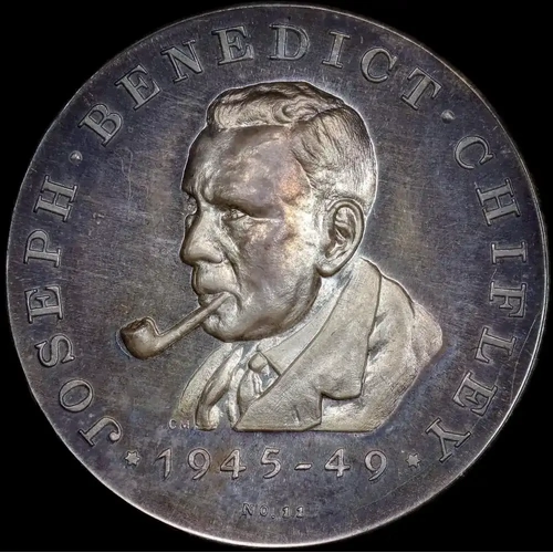 Proof Silver Medallion ca 1967 Australian Prime Ministers Ben Chifley