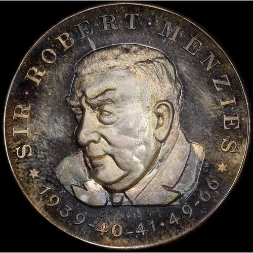 Proof Silver Medallion ca 1967 Australian Prime Ministers Robert Menzies