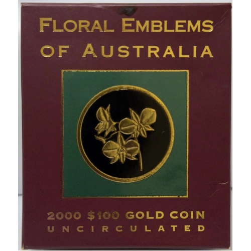 2000 One Hundred Dollar Unc Cooktown Orchid Damaged Packaging