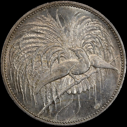 German New Guinea 1894-A Silver 5 Marks KM# 7 PCGS Genuine UNC Details
