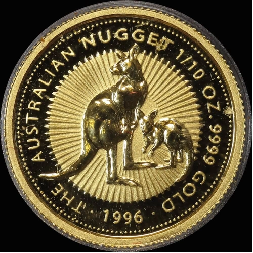 1996 Gold 1/10oz Specimen Coin Kangaroo Nugget