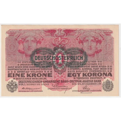 German-Austria 1916 1 Krone Pick# 49 Uncirculated