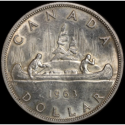 Canada 1963 Silver 1 Dollar KM#54 Uncirculated