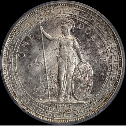 Great Britain 1898-B Silver Trade Dollar KM# T5 PCGS MS63