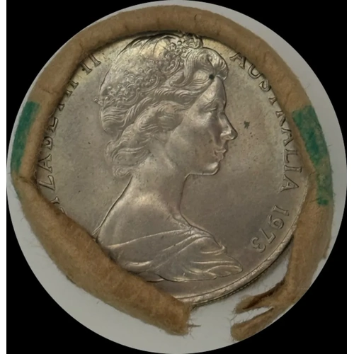 1973 20 Cent Coin Mint Roll Heads/Tails