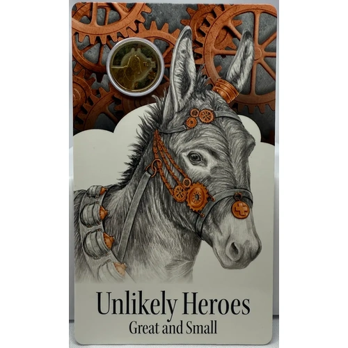 2015 Coloured $1 Coin Unlikely Heroes - Murphy the Donkey