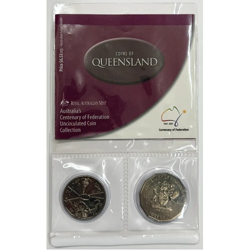 2001 Federation Two Coin Uncirculated Set Queensland