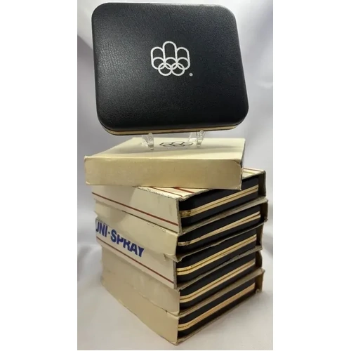 Canada 1973 - 1976 Set of 28 Silver Unc $5 and $10 Coins Montreal Olympics