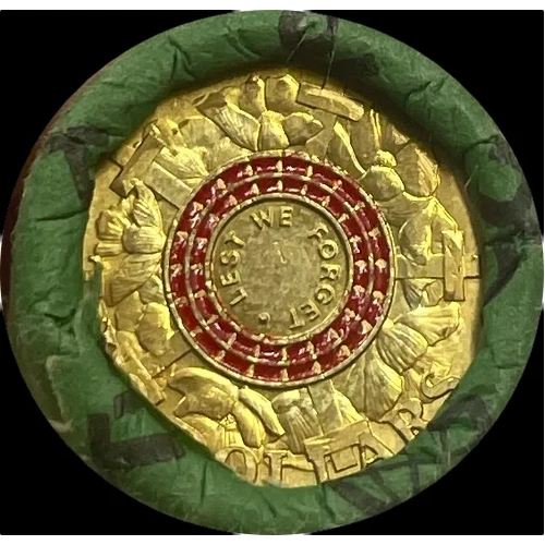 2015 2 Dollar Security Roll Lest We Forget War Graves Tails / Tails