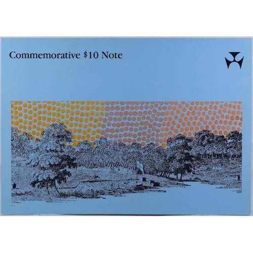 1988 Ten Dollar Folder Bicentennial AA serials