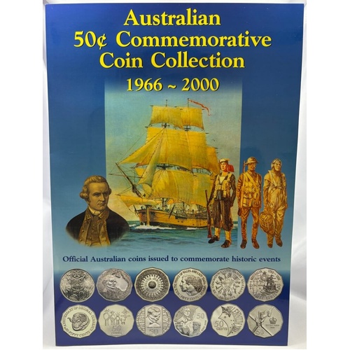 1966 2000 Unofficial 50 Cent 12 Coin Set (Includes 1966 Silver Round 50 Cent)