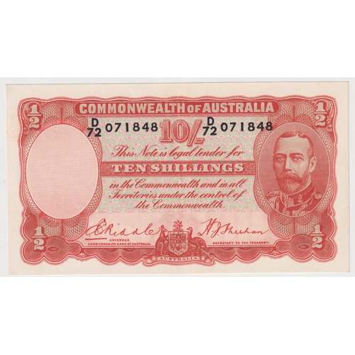 1936 Ten Shilling Riddle/Sheehan R11 good EF