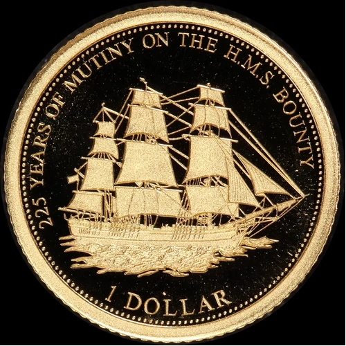 Fiji 2014 Gold Half Gram Coin H.M.S Bounty
