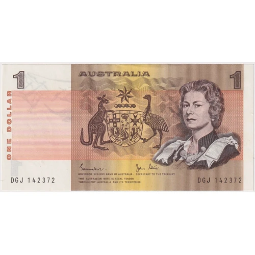 1982 $1 Note Johnston/Stone DGJ First Signature Prefix R78F good EF