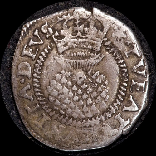 1607 - 1609 Silver Half Groat James I S# 2660 Good Fine