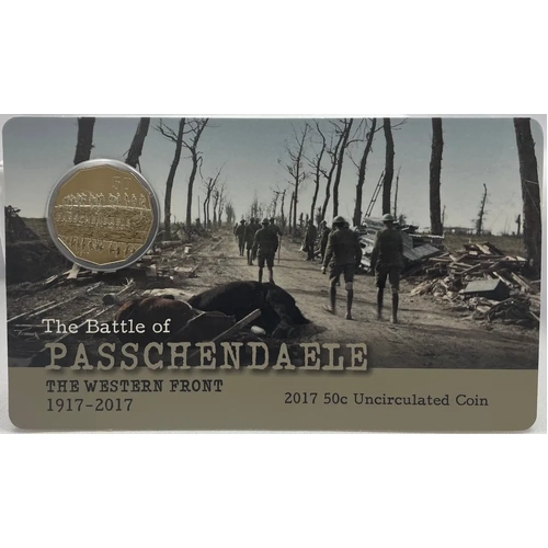 2017 50 Cent Uncirculated Coin The Western Front Passchendaele