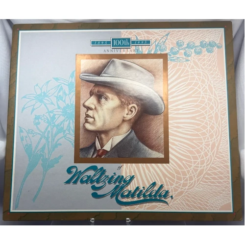1995 Note And Phonecard Set Premium - Waltzing Matilda 100th Anniversary