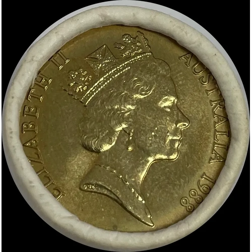 1988 1 Dollar Coin Mint Roll Bicentennial Heads/Heads
