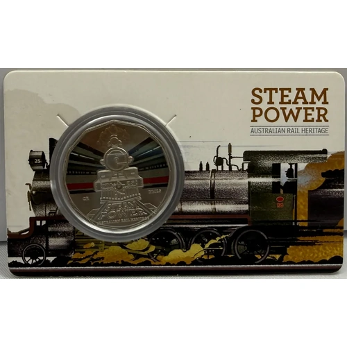 2022 50 Cent Uncirculated Coin Steam Power Commonwealth Railways