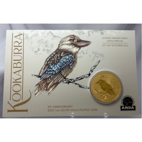 2025 Silver 1 Ounce Proof Coin Sydney ANDA Money Expo Kookaburra