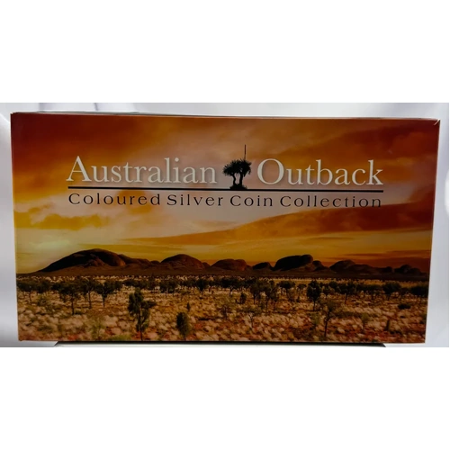 2015 Silver 1/2oz Proof 3 Coin Set Outback Coloured Coin Collection