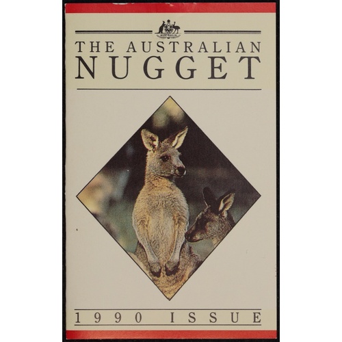 1990 Tenth Ounce Gold Proof Coin Kangaroo Nugget