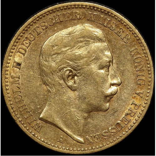 German States (Prussia) 1898-A Gold 20 Marks KM# 521 Extremely Fine