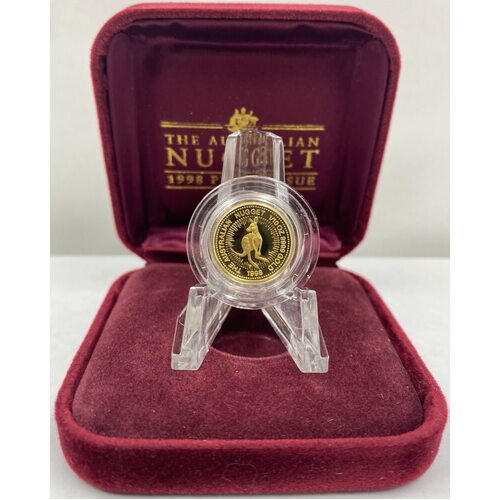 1998 Tenth Ounce Gold Proof Coin Kangaroo Nugget