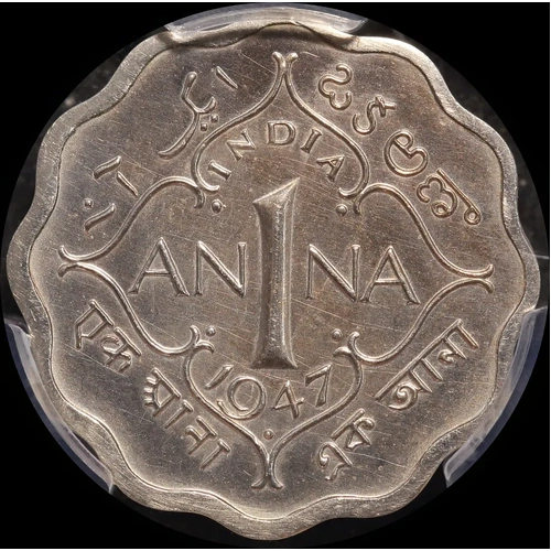 India (British) 1947-B Proof 1 Anna KM#538 PCGS PR62