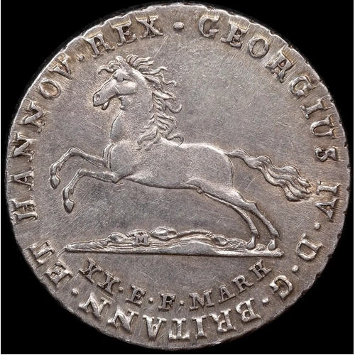 Germany (Hannover) 1827 Silver 16 Groschen KM# 138 about Unc