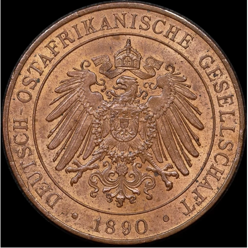 German East Africa 1890 Copper 1 Pesa KM# 1 Uncirculated
