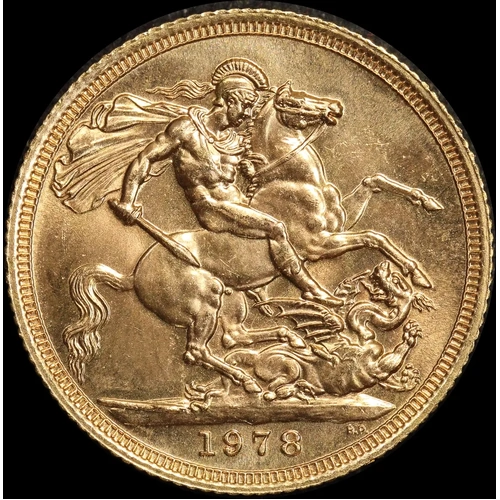 Great Britain 1978 Gold Sovereign Elizabeth II Uncirculated
