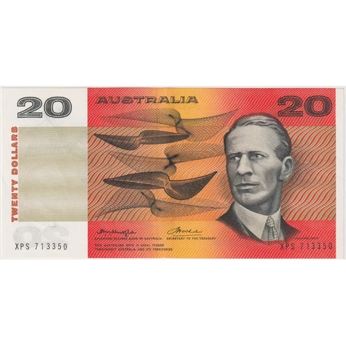1976 $20 Note Gothic Centre Knight/Wheeler R406A about Unc