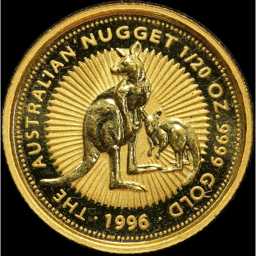 1996 Gold 1/20oz Specimen Coin Kangaroo Nugget