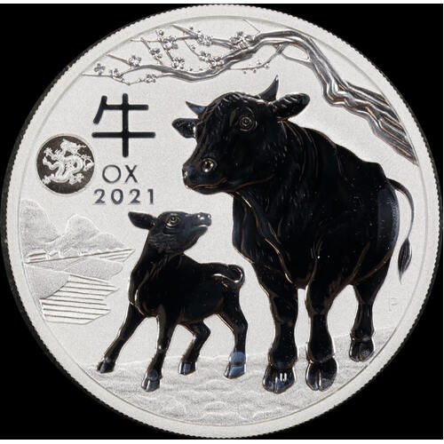 2021 Silver 1/2oz Coin Lunar Series III - Ox