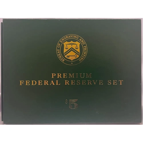 United States 1999 5 Dollar Premium Federal Reserve Set 