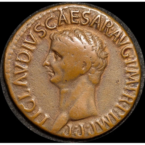 Ancient Rome (Imperial) 41-54 A.D Claudius Copper As Libertas RIC 113 Very Fine