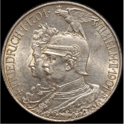 German States (Prussia) 1901 Silver 2 Mark KM# 525 Uncirculated