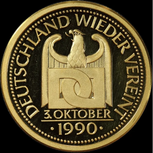 Germany 1990 Gold Medallion Reunification